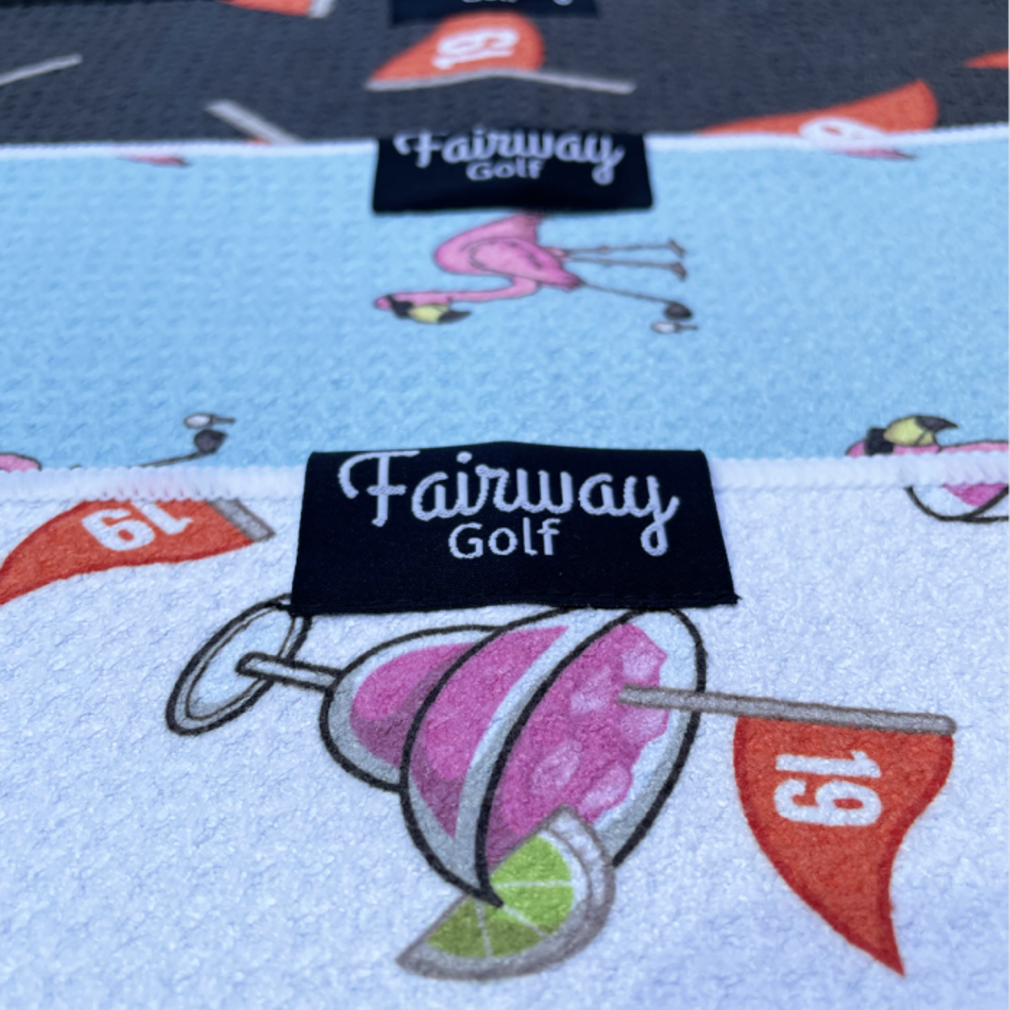 Premium Golf Towel | Flamingo