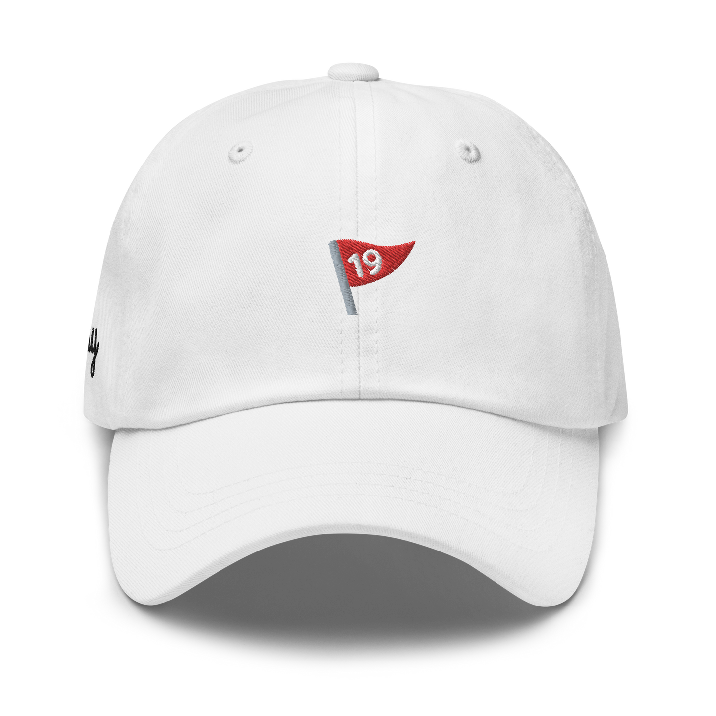 19th Hole Classic Logo | Dad Hat | White